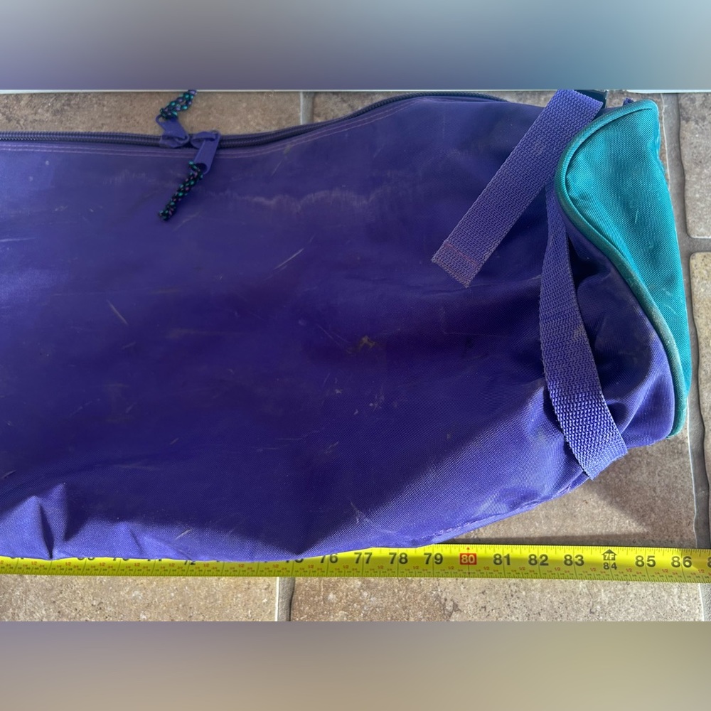 Vintage LL Bean Ski Bag Green Purple 213cm Long - Picture 11 of 13